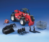 Bruder Manitou Telescopic Loader w. accessories