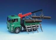 Bruder MAN Timber Truck w/ loading crane and 3 trunks