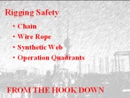The Rigging Powerpoint® is an easy to use and fully editable program. Having an in-house program provides the employer with greater flexibility and saves money. The 145 slides are full of photos and drawings, and have notes for the trainer, as needed. Also includes a printable handout, DOE HOISTING AND RIGGING, Management of Weight Handling Equipment.